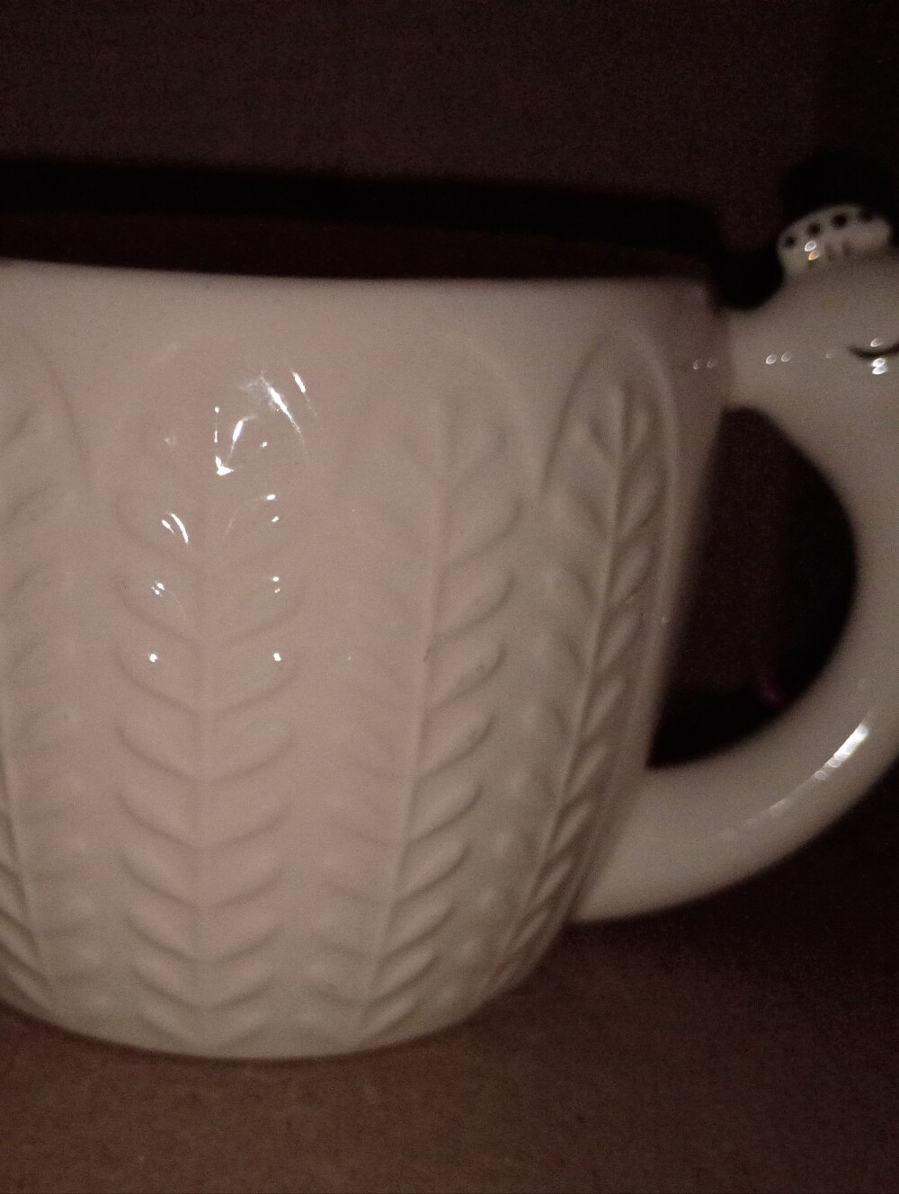 Opalhouse White Stoneware Mug with Textured Exterior